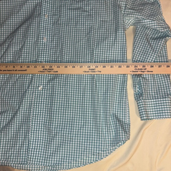 Brooks Brothers Mens L Gingham Check Non-Iron Supima Cotton Button Down Shirt - Picture 4 of 5